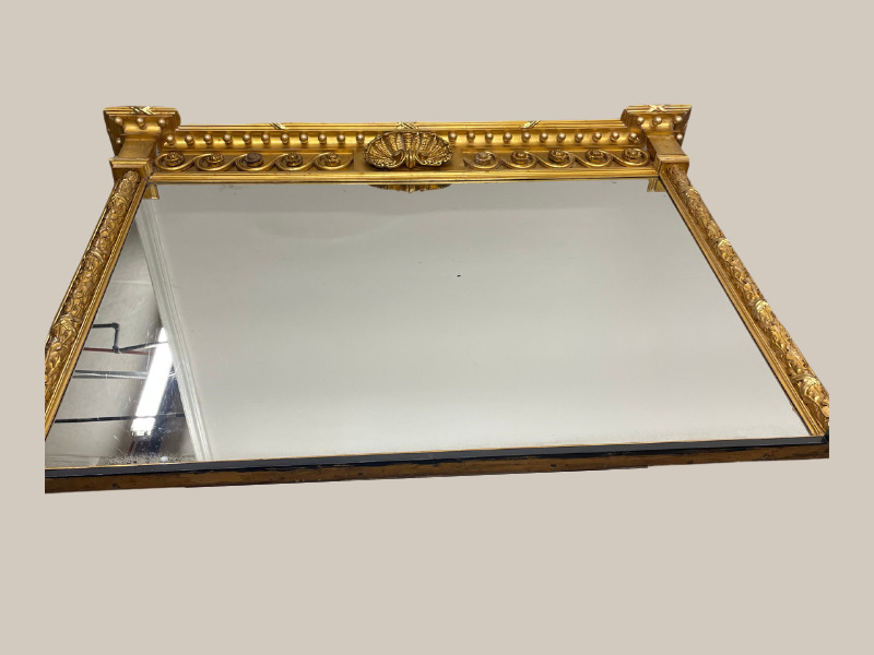 Antique Gold Leaf Gilded Mirror